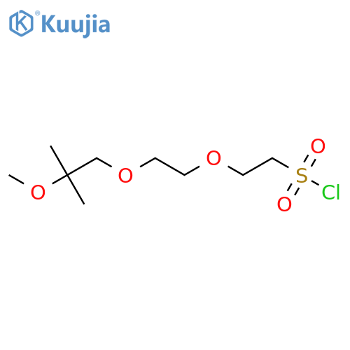 2-[2-(2-Methoxy-2-methylpropoxy)ethoxy]ethane-1-sulfonyl chloride structure