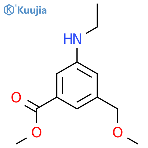 Methyl 3-(ethylamino)-5-(methoxymethyl)benzoate structure