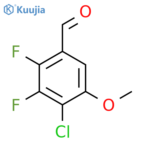 4-Chloro-2,3-difluoro-5-methoxybenzaldehyde structure
