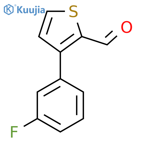 3-(3-Fluorophenyl)thiophene-2-carbaldehyde structure