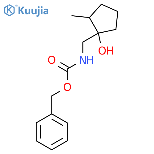 benzyl N-[(1-hydroxy-2-methylcyclopentyl)methyl]carbamate structure