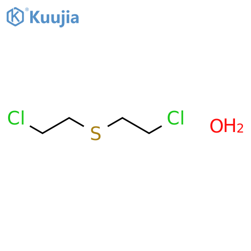 Ethane, 1,1'-thiobis[2-chloro-, monohydrate structure