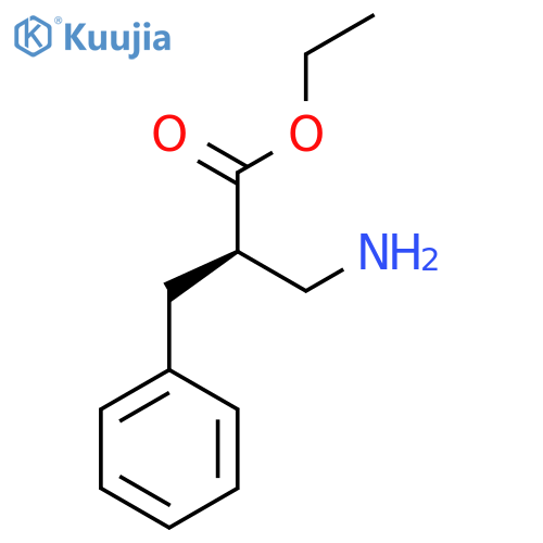 ethyl (2R)-3-amino-2-benzylpropanoate structure