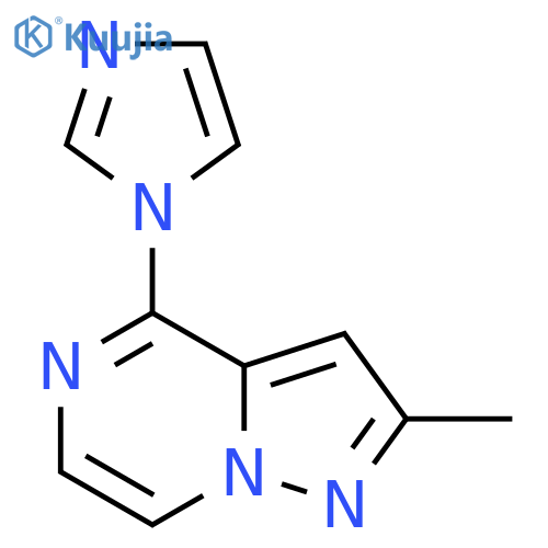 1-{2-methylpyrazolo1,5-apyrazin-4-yl}-1H-imidazole structure