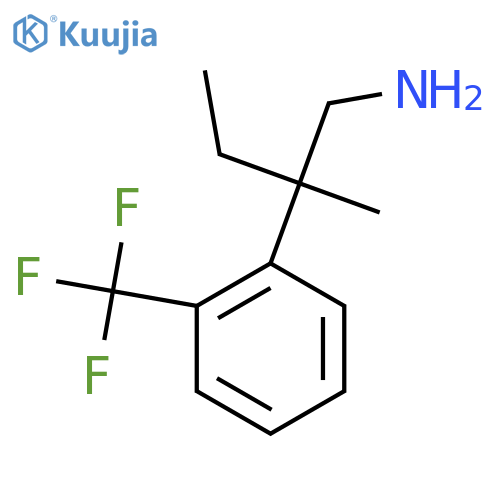 2-methyl-2-2-(trifluoromethyl)phenylbutan-1-amine structure
