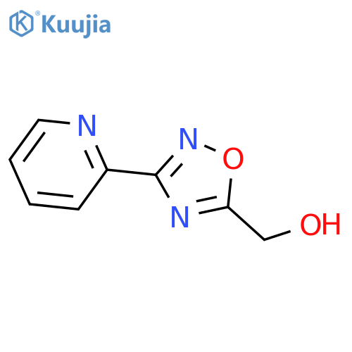 3-(2-pyridinyl)-1,2,4-oxadiazol-5-ylmethanol structure
