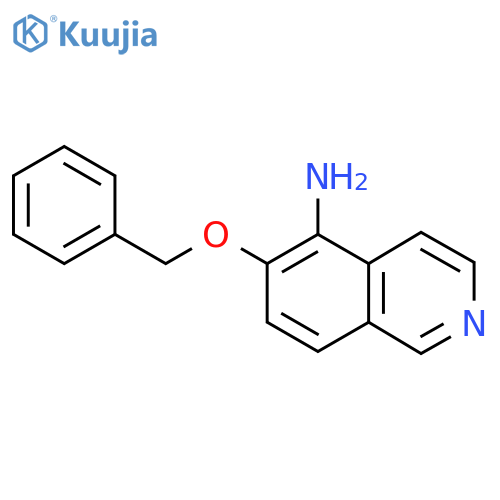 6-(Benzyloxy)isoquinolin-5-amine structure