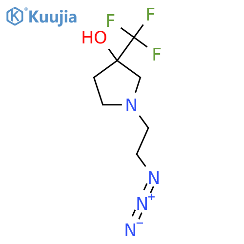 1-(2-Azidoethyl)-3-(trifluoromethyl)pyrrolidin-3-ol structure