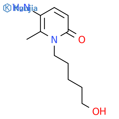5-Amino-1-(5-hydroxypentyl)-6-methyl-1,2-dihydropyridin-2-one structure