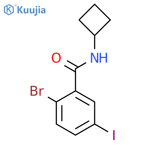 2-Bromo-N-cyclobutyl-5-iodobenzamide structure