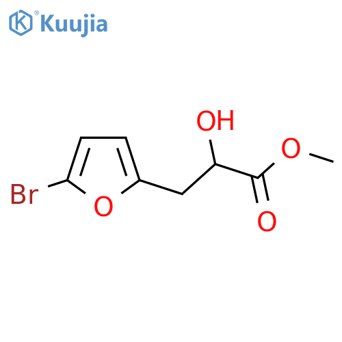 methyl 3-(5-bromofuran-2-yl)-2-hydroxypropanoate structure