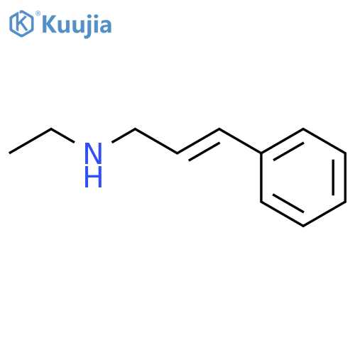 (2E)-N-ethyl-3-phenyl-2-propen-1-amine hydrochloride structure