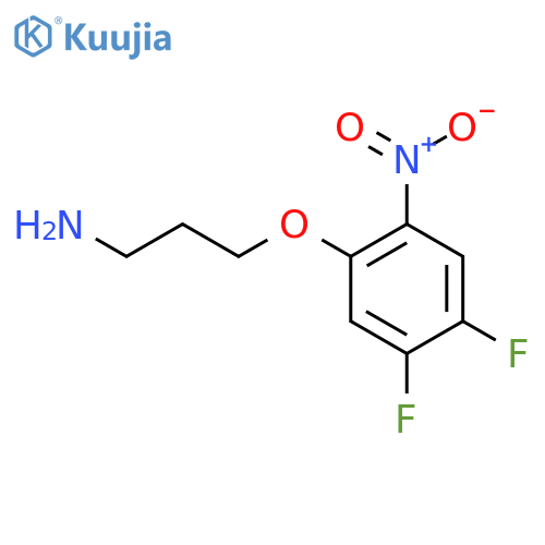 3-(4,5-difluoro-2-nitrophenoxy)propan-1-amine structure
