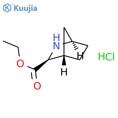 ethyl (1R,3S,4S)-2-azabicyclo[2.2.1]heptane-3-carboxylate hydrochloride structure