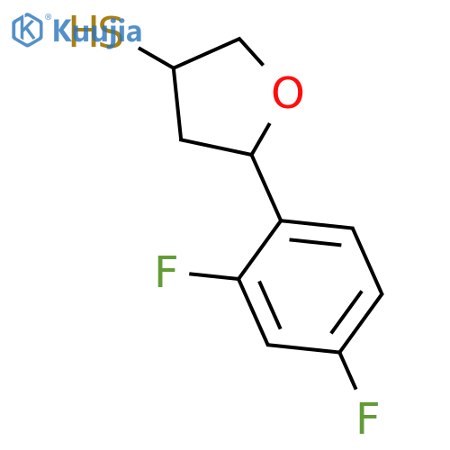 3-Furanthiol, 5-(2,4-difluorophenyl)tetrahydro- structure