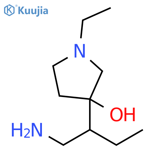 3-Pyrrolidinol, 3-[1-(aminomethyl)propyl]-1-ethyl- structure