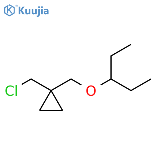 1-(Chloromethyl)-1-[(1-ethylpropoxy)methyl]cyclopropane structure