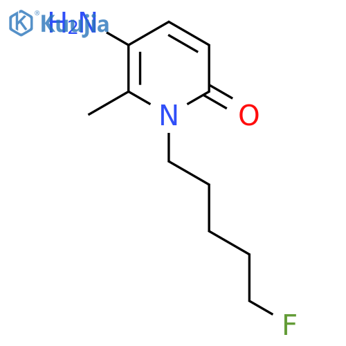 5-amino-1-(5-fluoropentyl)-6-methyl-1,2-dihydropyridin-2-one structure