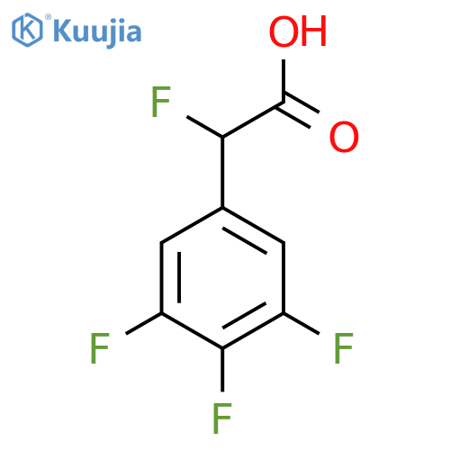 2-Fluoro-2-(3,4,5-trifluorophenyl)acetic acid structure
