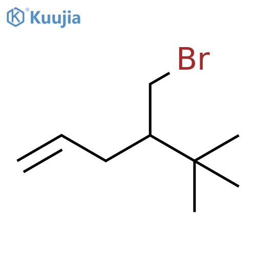 1-Hexene, 4-(bromomethyl)-5,5-dimethyl- structure