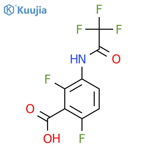 2,6-Difluoro-3-(trifluoroacetamido)benzoic acid structure