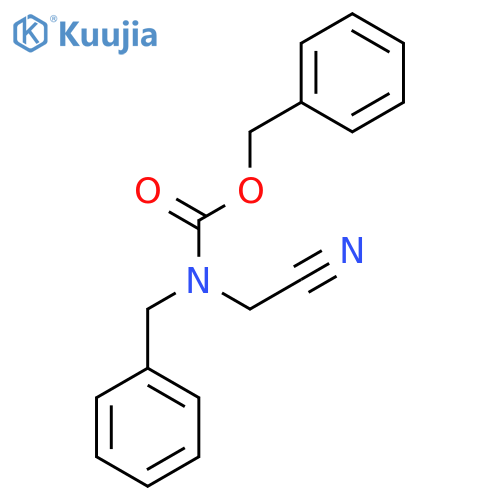 benzyl N-benzyl-N-(cyanomethyl)carbamate structure