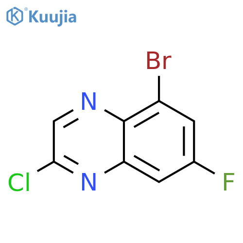 5-Bromo-2-chloro-7-fluoroquinoxaline structure