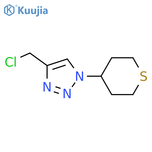 4-(chloromethyl)-1-(thian-4-yl)-1H-1,2,3-triazole structure