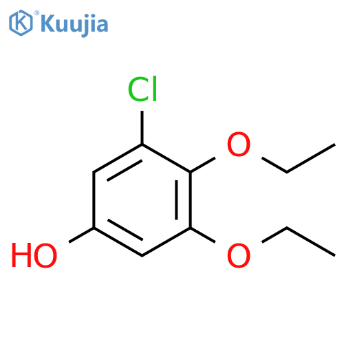 3-chloro-4,5-diethoxyphenol structure