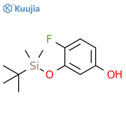 3-[(tert-butyldimethylsilyl)oxy]-4-fluorophenol structure