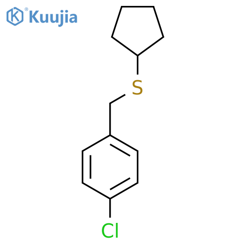 1-Chloro-4-[(cyclopentylsulfanyl)methyl]benzene structure