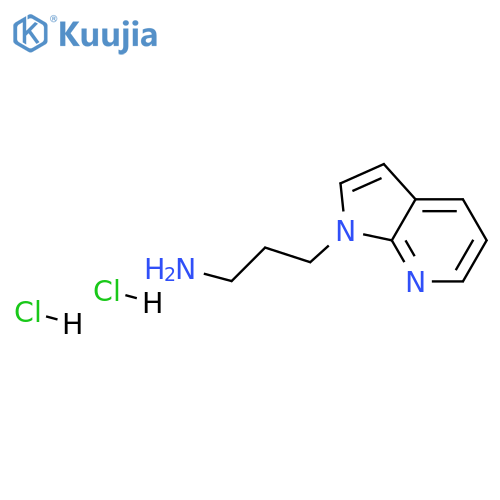 3-{1H-pyrrolo[2,3-b]pyridin-1-yl}propan-1-amine dihydrochloride structure
