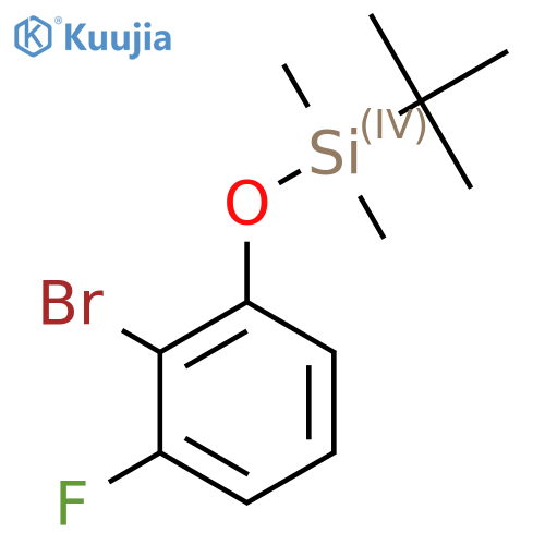 2-Bromo-3-fluorophenoxy(tert-butyl)dimethylsilane structure