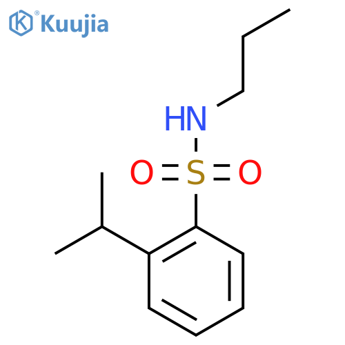 2-(propan-2-yl)-N-propylbenzene-1-sulfonamide structure