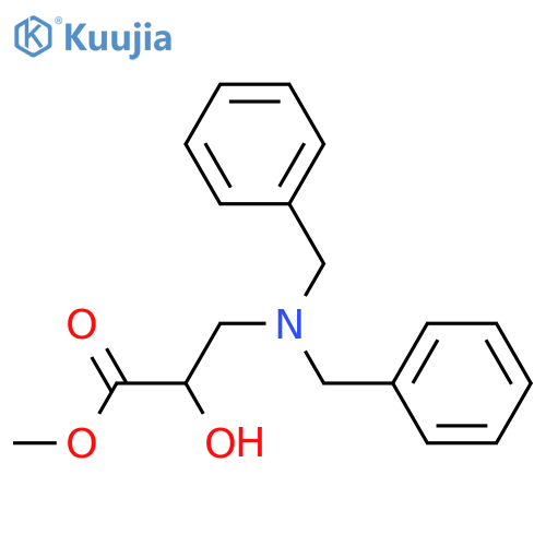 methyl 3-(dibenzylamino)-2-hydroxypropanoate structure