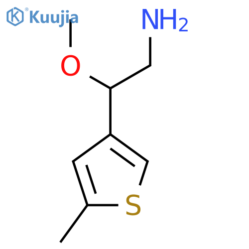 2-Methoxy-2-(5-methylthiophen-3-yl)ethan-1-amine structure