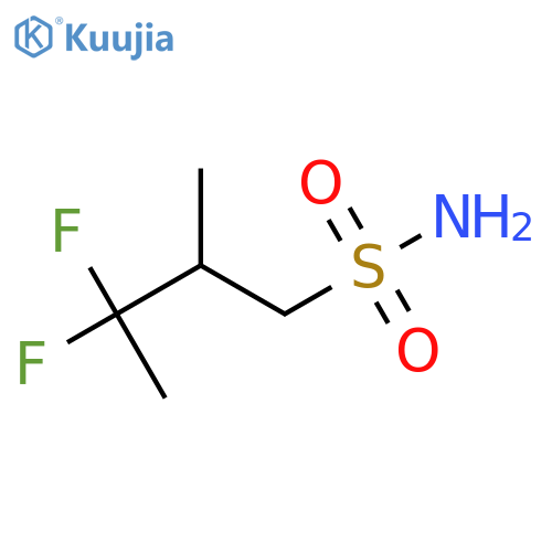 3,3-Difluoro-2-methylbutane-1-sulfonamide structure