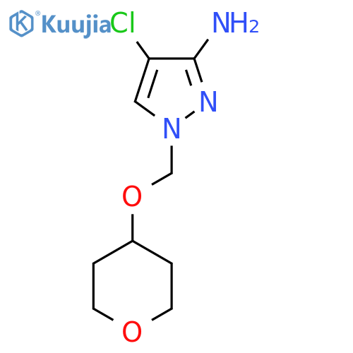 4-chloro-1-(oxan-4-yloxy)methyl-1H-pyrazol-3-amine structure