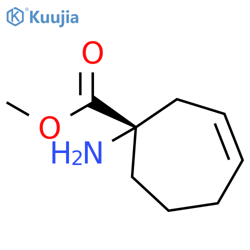 3-Cycloheptene-1-carboxylic acid, 1-amino-, methyl ester, (S)- structure