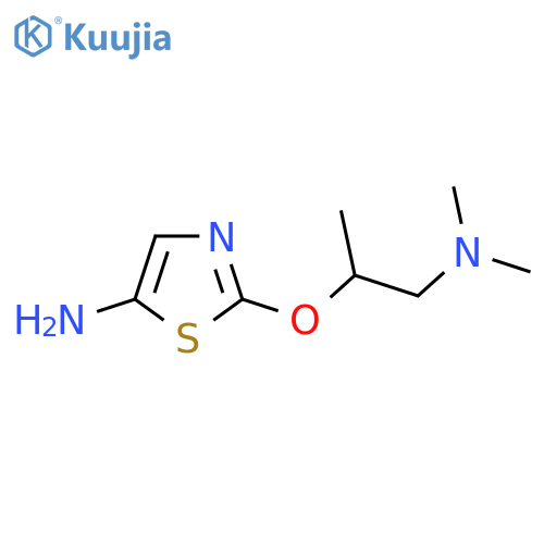 2-{[1-(Dimethylamino)propan-2-yl]oxy}-1,3-thiazol-5-amine structure