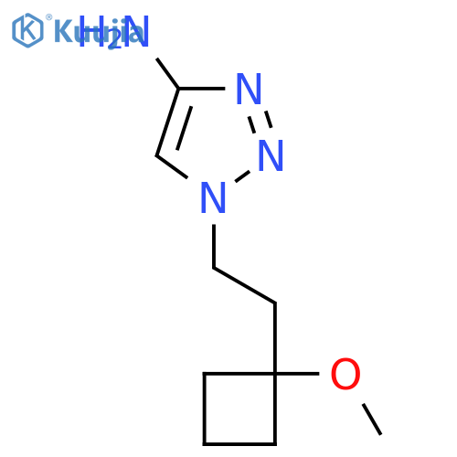 1-2-(1-methoxycyclobutyl)ethyl-1H-1,2,3-triazol-4-amine structure