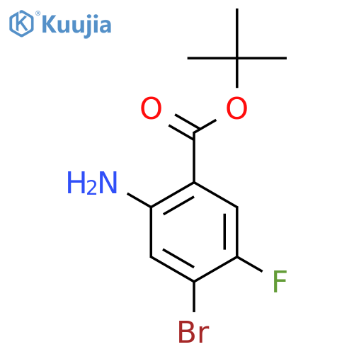 Tert-butyl 2-amino-4-bromo-5-fluorobenzoate structure
