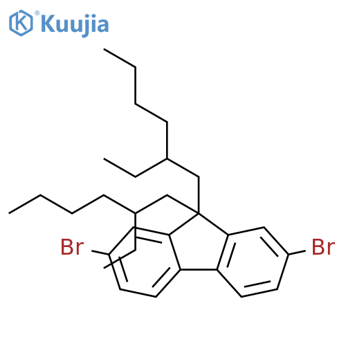 2,7-Dibromo-9,9-bis(2-ethylhexyl)-9H-fluorene structure