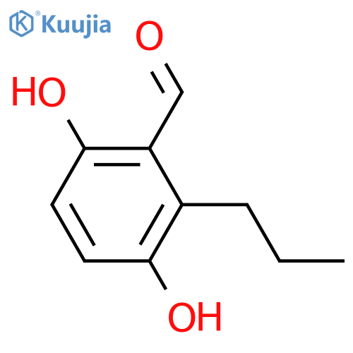 3,6-Dihydroxy-2-propylbenzaldehyde structure