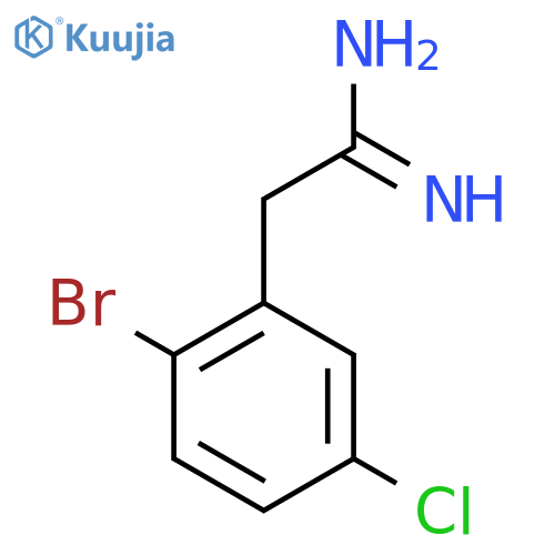 2-(2-Bromo-5-chlorophenyl)ethanimidamide structure