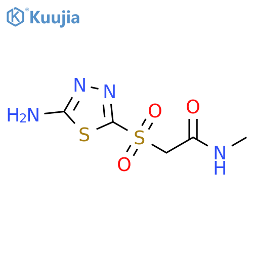 Acetamide, 2-[(5-amino-1,3,4-thiadiazol-2-yl)sulfonyl]-N-methyl- structure