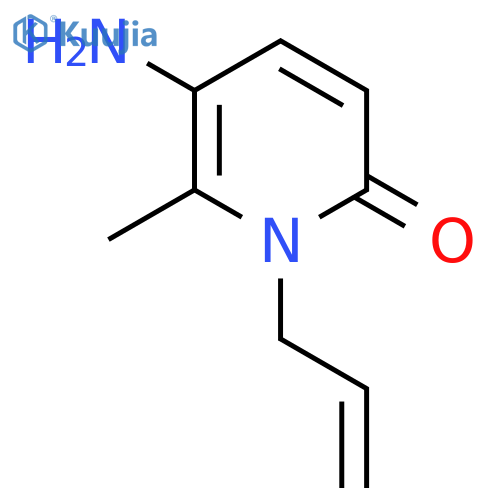 5-Amino-6-methyl-1-(prop-2-en-1-yl)-1,2-dihydropyridin-2-one structure