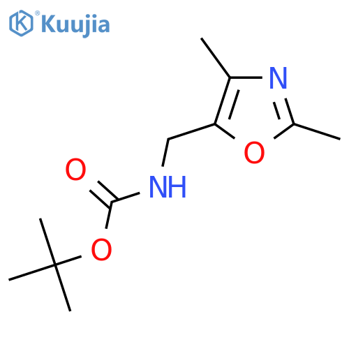 tert-butyl N-[(dimethyl-1,3-oxazol-5-yl)methyl]carbamate structure