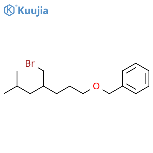Benzene, [[[4-(bromomethyl)-6-methylheptyl]oxy]methyl]- structure