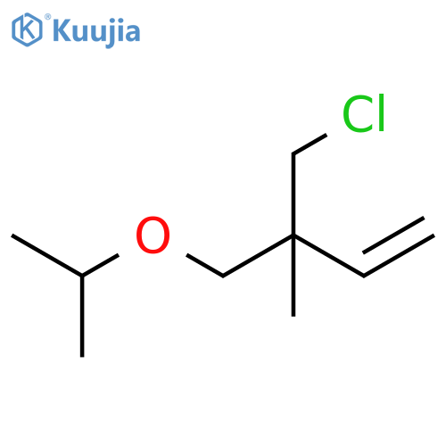 1-Butene, 3-(chloromethyl)-3-methyl-4-(1-methylethoxy)- structure